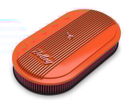 Holley Vintage Series Oval Air Cleaner - Factory Orange Machined