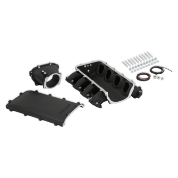 Holley Ultra Lo-Ram Manifold Kit- GM Gen V LT Front-Feed - OE Direct Injection Only - Black Finish 1