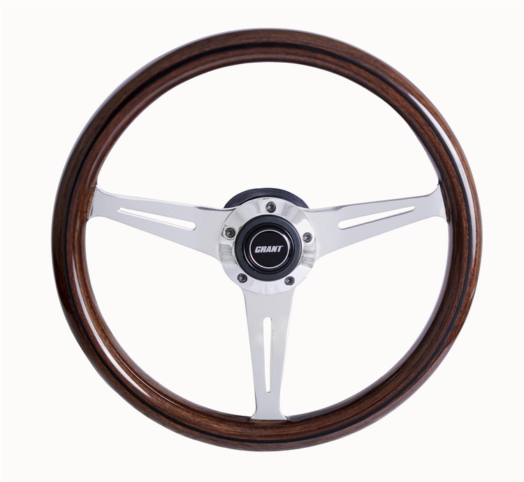 Collectors Black Line in Mahogany Grip, Polished Spoke