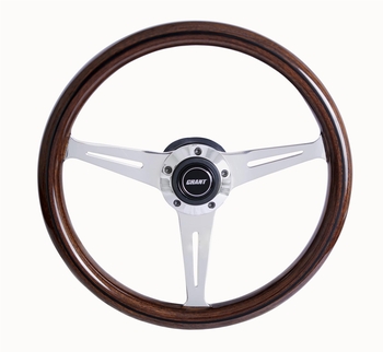 Collectors Black Line in Mahogany Grip, Polished Spoke