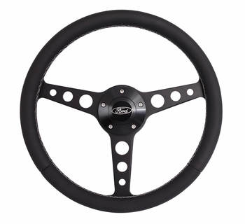 Billet Classic Series Black Wheel Ford Logo & Install Kit 4