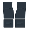 1967-1969 PONTIAC FIREBIRD BLOCK LETTERS W/ BIRD EMBLEM FLOOR MATS