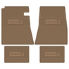 1964-1965 PONTIAC GTO BLOCK LETTERS W/ ARROWHEAD FLOOR MATS