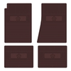 1967-1976 DODGE/PLYMOUTH A-BODY 'PENTASTAR' FLOOR MATS W/ MANUAL TRANSMISSION 1