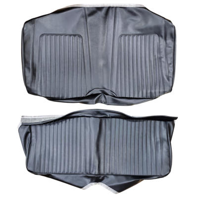 1967 CHEVROLET CAMARO "STANDARD" FOLD-DOWN REAR UPHOLSTERY - BLACK