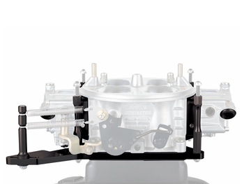 4500 4 HOLE(2.125" ) PLENUM ROD TYPE THROTTLE BRACKET & SPRING CLEAR FINISH