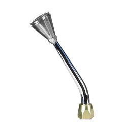 CM Shifter Ford AOD Chrome 8" Single Bend Lever Hi-Tech Polished Knob