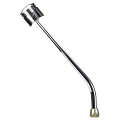 CM Shifter Ford C4 Chrome 16" Single Bend Lever Piston Polished Knob