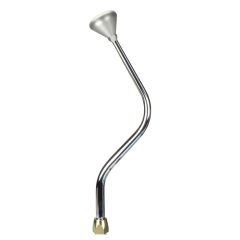CM Shifter Ford C4 Chrome 16" Bench Bend Lever Mushroom Knob
