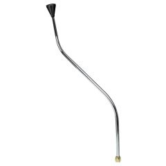 CM Shifter Ford C4 Chrome 32" Double Bend Lever Hi-Tech Black Knob