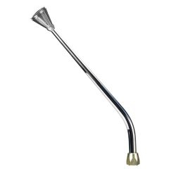CM Shifter Ford C4 Chrome 16" Single Bend Lever Hi-Tech Polished Knob
