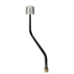 CM Shifter GM 700-R4 Black 16" Double Bend Lever Piston Knob