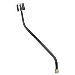 CM Shifter GM 700-R4 Black 23" Double Bend Lever Piston Polished Knob