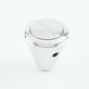 CM Shifter GM 700-R4 Chrome 8" Single Bend Lever Hi-Tech Polished Knob