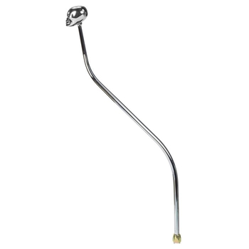 CM Shifter GM Powerglide Chrome 32" Double Bend Lever Skull Knob