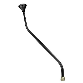 CM Shifter GM Powerglide Black 23" Double Bend Lever Mushroom Black Knob