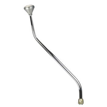 CM Shifter GM Powerglide Chrome 23" Double Bend Lever Mushroom Knob