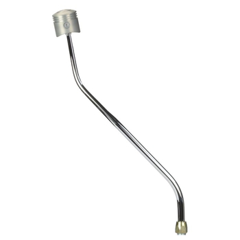 CM Shifter GM Powerglide Chrome 23" Double Bend Lever Piston Knob