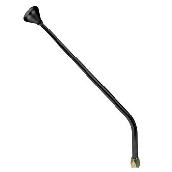 CM Shifter GM Powerglide Black 23" Single Bend Lever Mushroom Black Knob