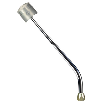 CM Shifter GM Powerglide Chrome 16" Single Bend Lever Piston Knob