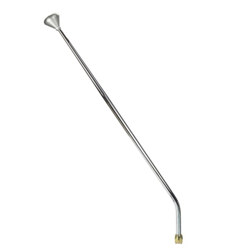 CM Shifter GM TH350 Chrome 32" Single Bend Lever Mushroom Knob