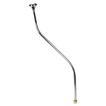 CM Shifter GM TH350 Chrome 32" Double Bend Lever Mushroom Polished Knob