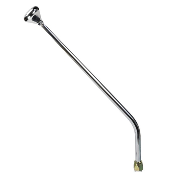 CM Shifter GM TH400 Chrome 23" Single Bend Lever Mushroom Polished Knob