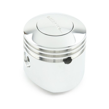CM Shifter GM TH400 Chrome 12" Single Bend Lever Piston Polished Knob