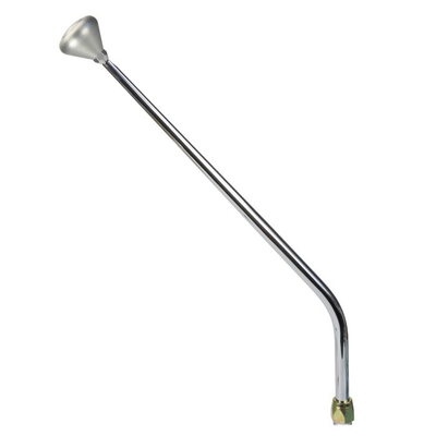 CM Shifter GM TH200 Chrome 23" Single Bend Lever Mushroom Knob