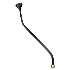 CM Shifter GM TH200 Black 23" Double Bend Lever Mushroom Black Knob