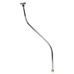 CM Shifter GM TH200 Chrome 32" Double Bend Lever Mushroom Polished Knob