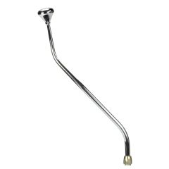 CM Shifter GM TH350 Chrome 23" Double Bend Lever Mushroom Polished Knob