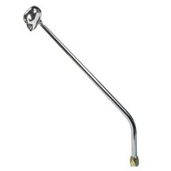 CM Shifter GM TH350 Chrome 23" Single Bend Lever Skull Knob