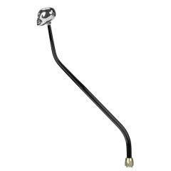 CM Shifter GM TH350 Black 23" Double Bend Lever Skull Knob