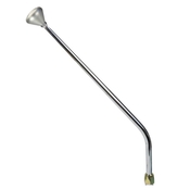 CM Shifter GM TH200 Chrome 23" Single Bend Lever Mushroom Knob