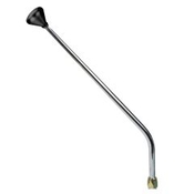CM Shifter GM 200-4R Chrome 23" Single Bend Lever Mushroom Black Knob