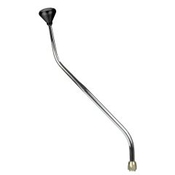 CM Shifter GM 200-4R Chrome 23" Double Bend Lever Mushroom Black Knob