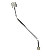 CM Shifter GM 200-4R Chrome 23" Double Bend Lever Piston Knob