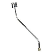 CM Shifter GM 200-4R Chrome 23" Double Bend Lever Piston Polished Knob