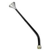 CM Shifter GM 200-4R Black 16" Single Bend Lever Mushroom Knob