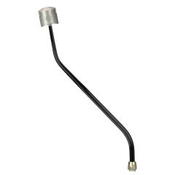 CM Shifter GM TH400 Black 23" Double Bend Lever Piston Knob