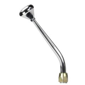 CM Shifter GM TH400 Chrome 10" Single Bend Lever Mushroom Polished Knob