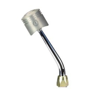 CM Shifter GM TH400 Chrome 8" Single Bend Lever Piston Knob