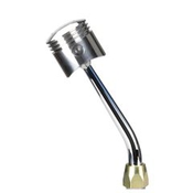 CM Shifter GM TH400 Chrome 8" Single Bend Lever Piston Polished Knob