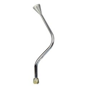 CM Shifter GM TH400 Chrome 16" Bench Bend Lever Hi-Tech Knob