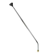 CM Shifter GM TH400 Chrome 32" Single Bend Lever Mushroom Black Knob