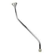 CM Shifter Chrysler Hemi Chrome 23" Double Bend Lever Mushroom Knob