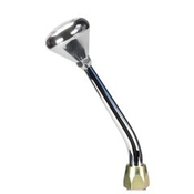 CM Shifter Chrysler Hemi Chrome 8" Single Bend Lever Mushroom Polished Knob