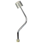 CM Shifter GM TH400 Chrome 16" Bench Bend Lever Piston Knob
