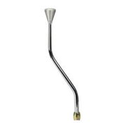 CM Shifter GM TH350 Chrome 16" Double Bend Lever Hi-Tech Knob
